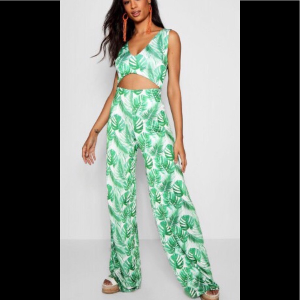 BOOHOO TROPICAL JUMPSUIT